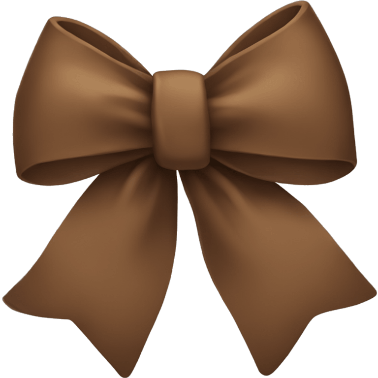 Brown bow emoji