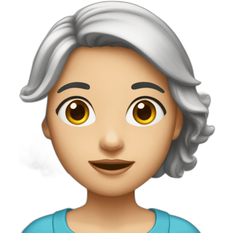 Fille gêner emoji