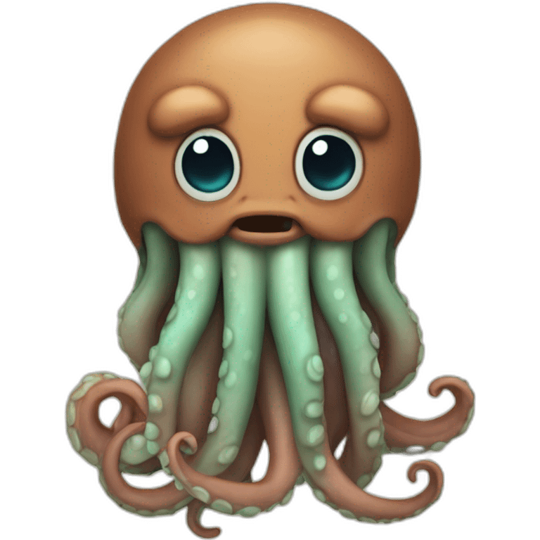 Cute  kraken sahring emoji