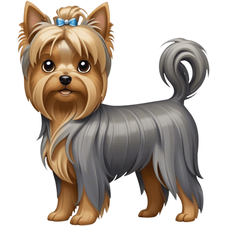 Yorkshire terrier female dog emoji