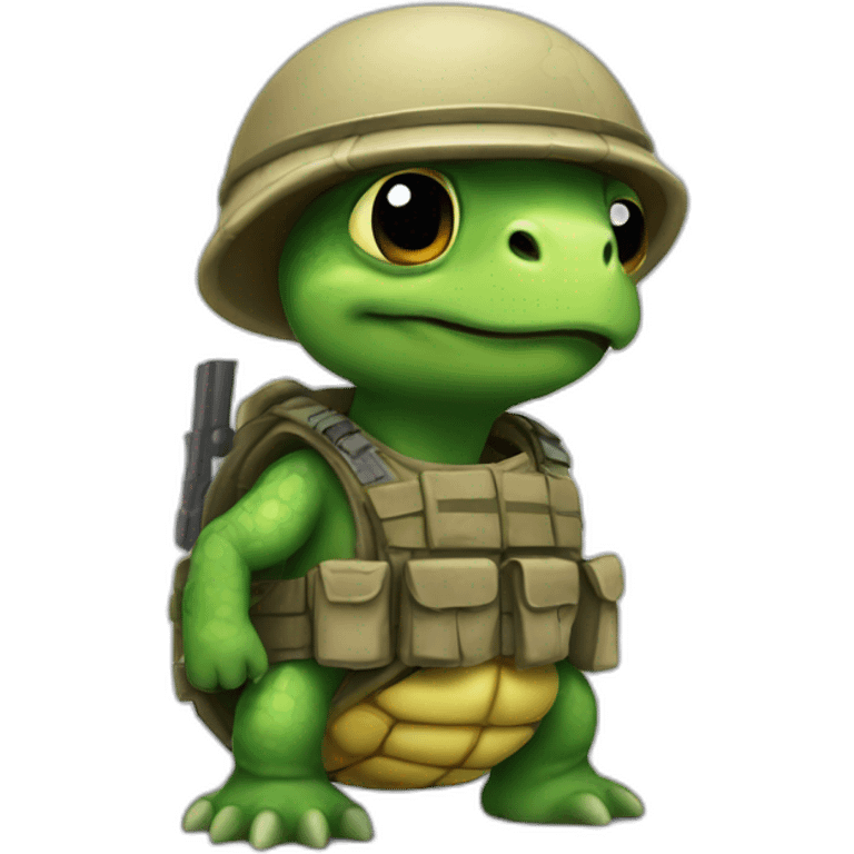 Soldier turtle emoji