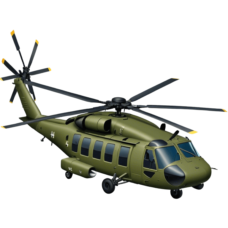 Sikorsky UH-60 Black Hawk - Sikorsky (Model Year: 2022) (Iconic colour: Olive green) emoji