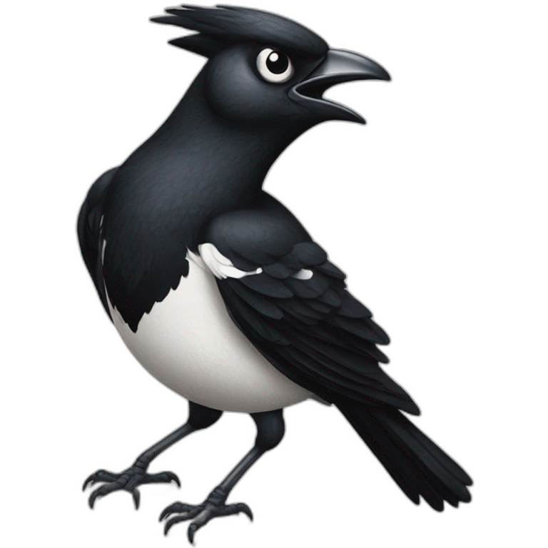 angry magpie emoji