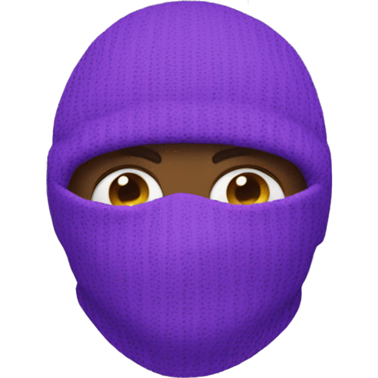 Purple ski mask emoji