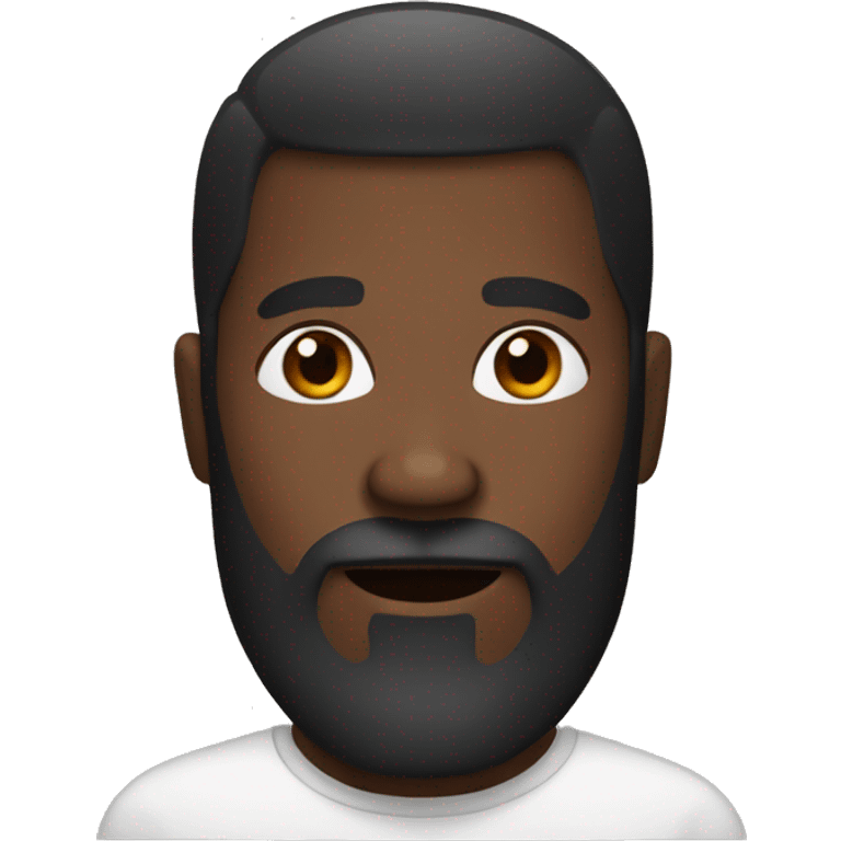 Black bearded man emoji