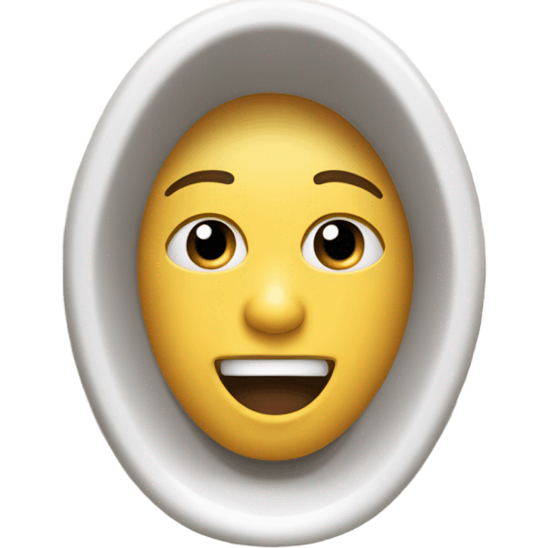 a face in a loo emoji