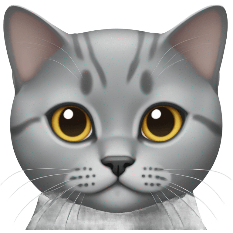 British shorthair gey bicolor emoji