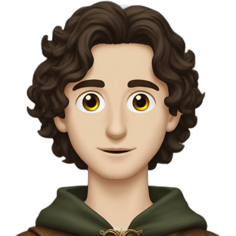 Timothee chalamet as a lord of the rings character emoji