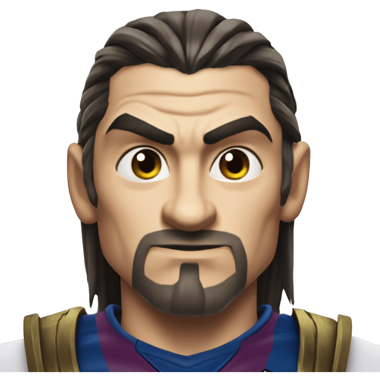 Warcraft soccer Zlatan in Marvel Avengers style, oil paint, mysterious eyes, intricate lips, masterpiece pose, odd perspective, beautiful, desirable, logical emoji