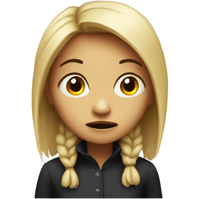 Scary girl emoji