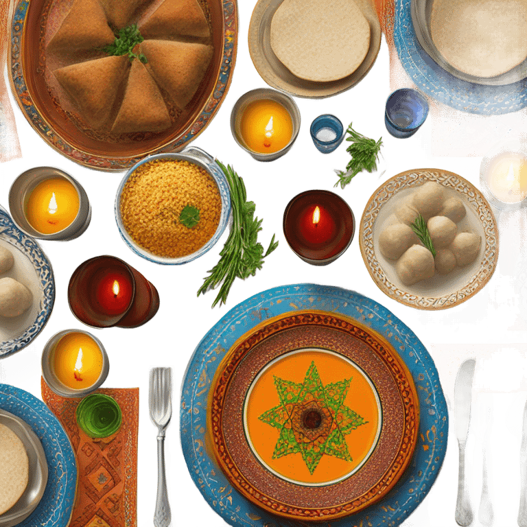 Moroccan Shabbat dinner  emoji