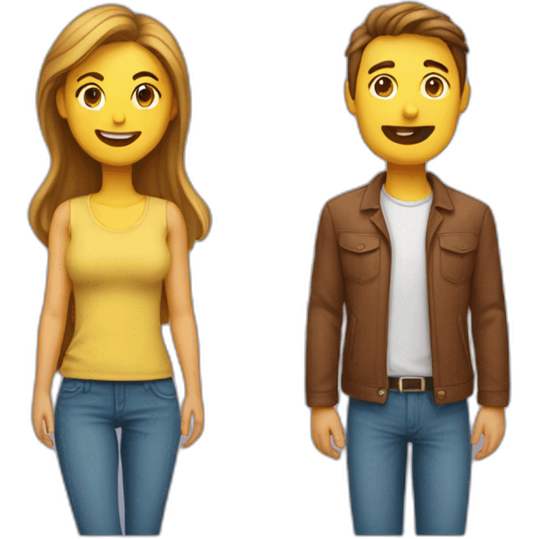 Un homme et femme qui s'embrassent emoji