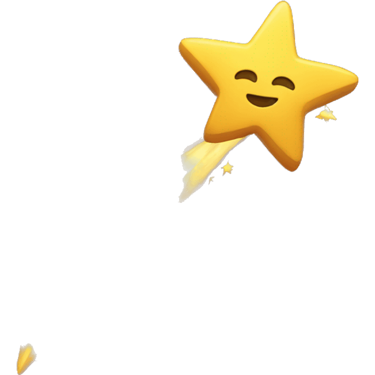 cracked shooting star emoji