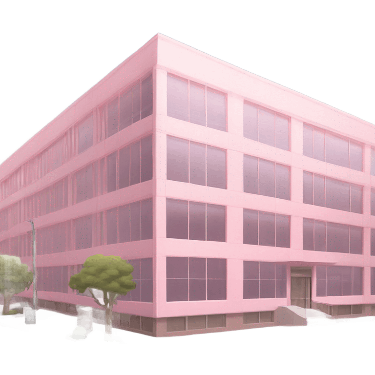 pink office building emoji