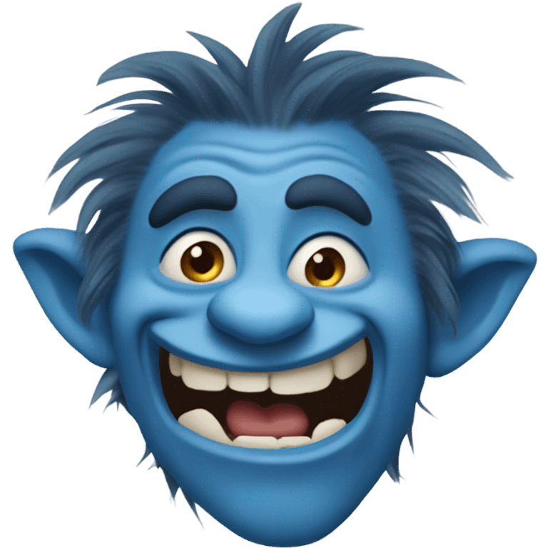 Blue troll emoji