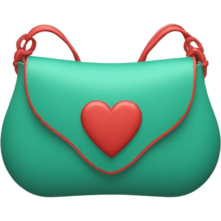 Bag with heart emoji