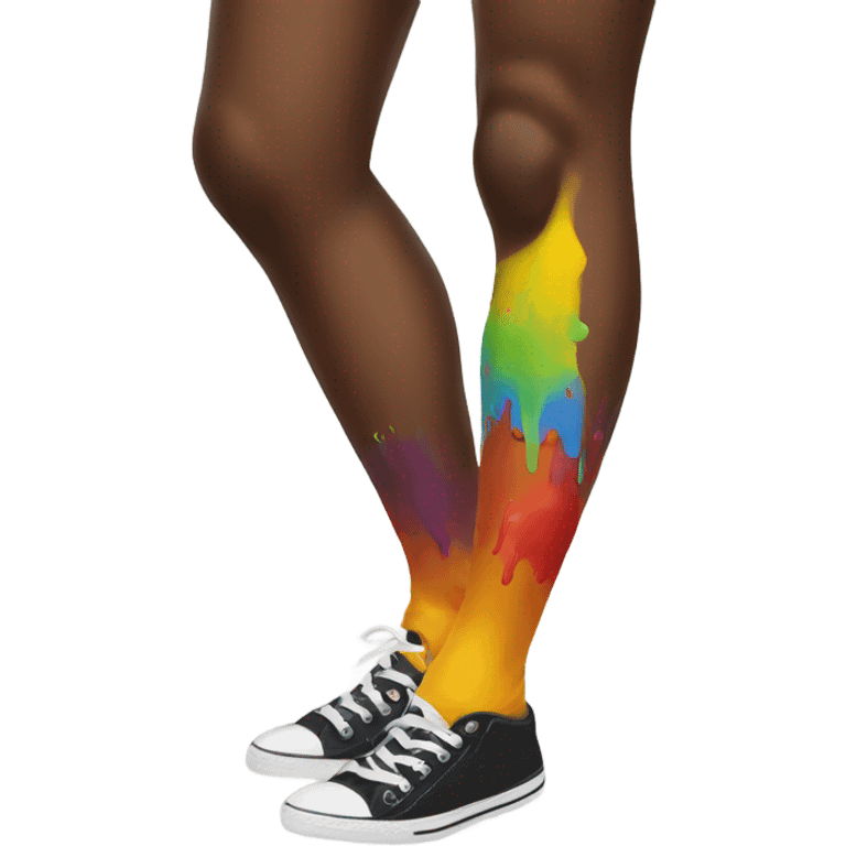 paint on legs emoji