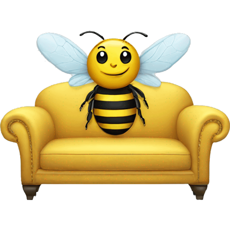 Bee on a sofa emoji