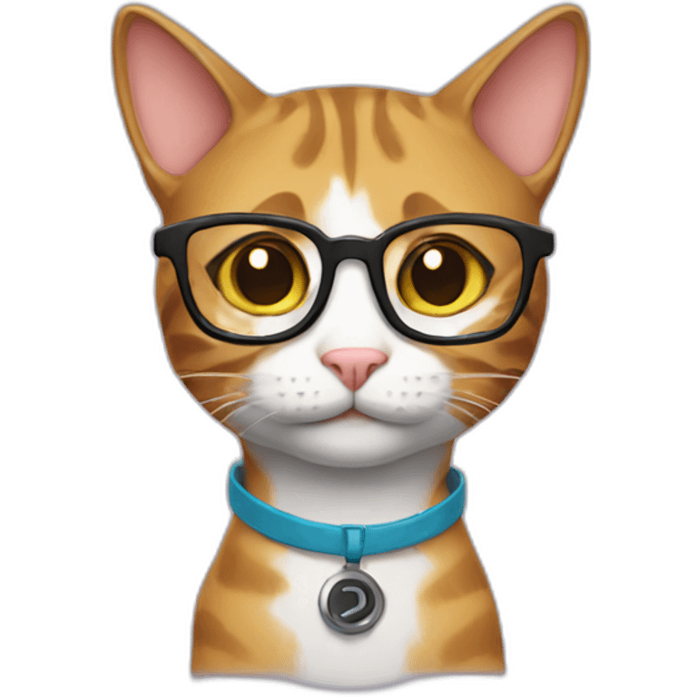 nerd cat emoji