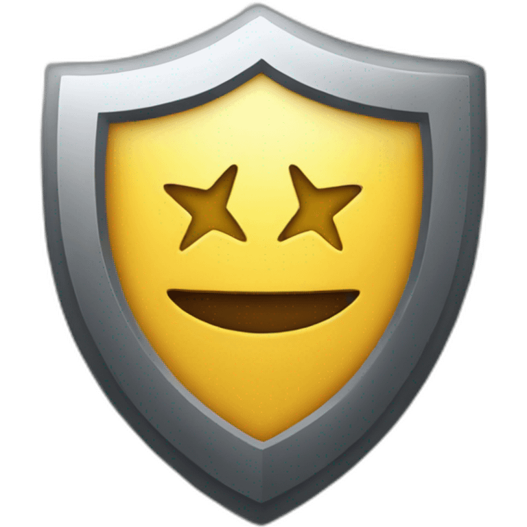 make an emoji that is in a shield with a star in the middle emoji