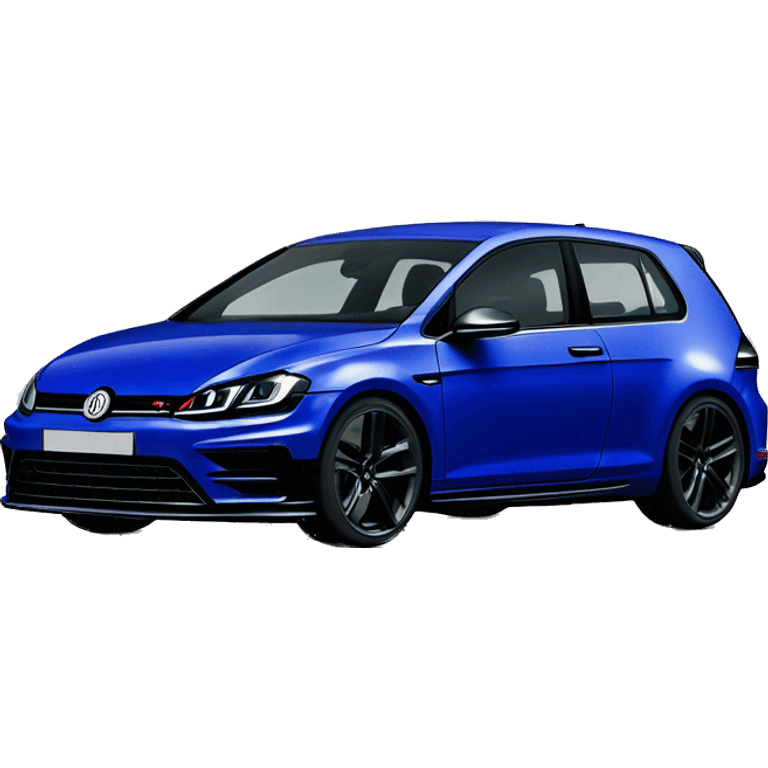 Golf 7r darkblue with black logo in front emoji