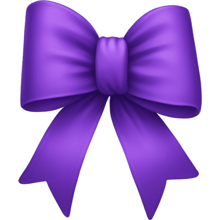 Purple bow emoji