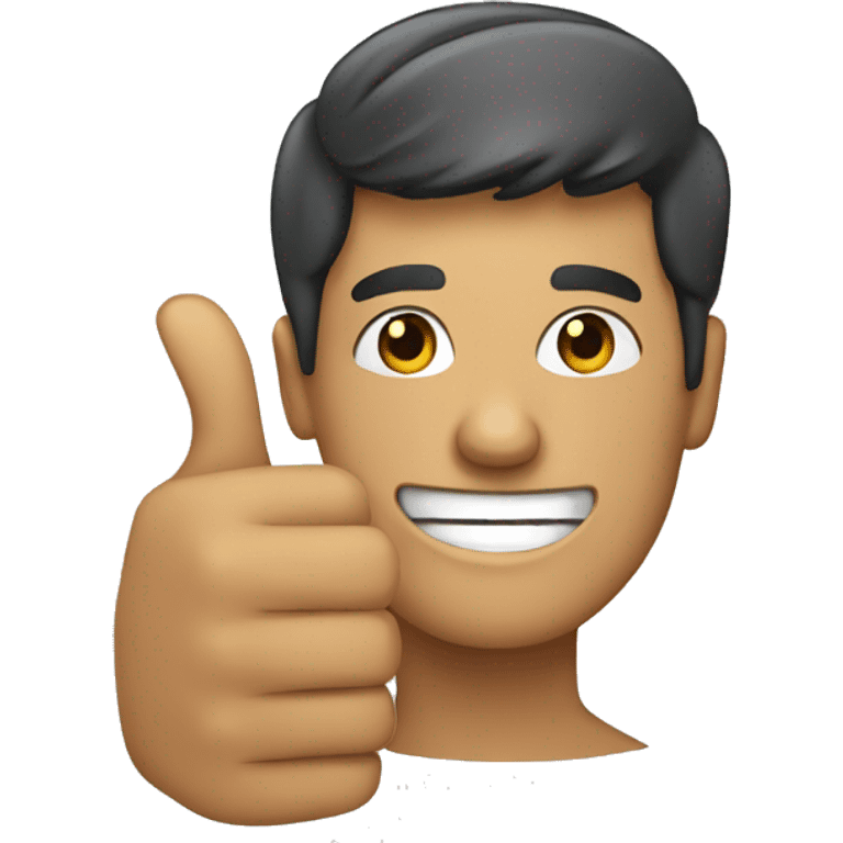 person with thumb up emoji