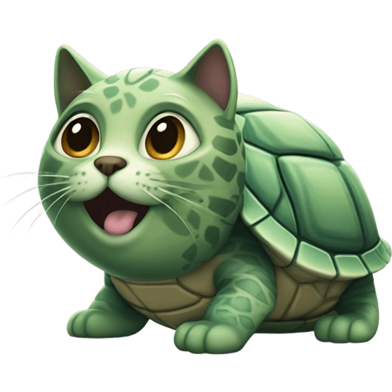 Turtle cat emoji