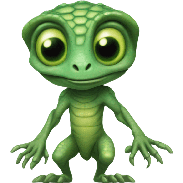 reptile alien visitor, emoji