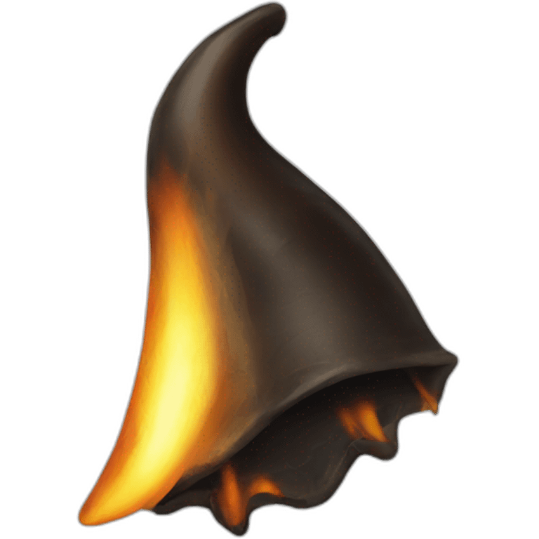 Burnt-horn emoji