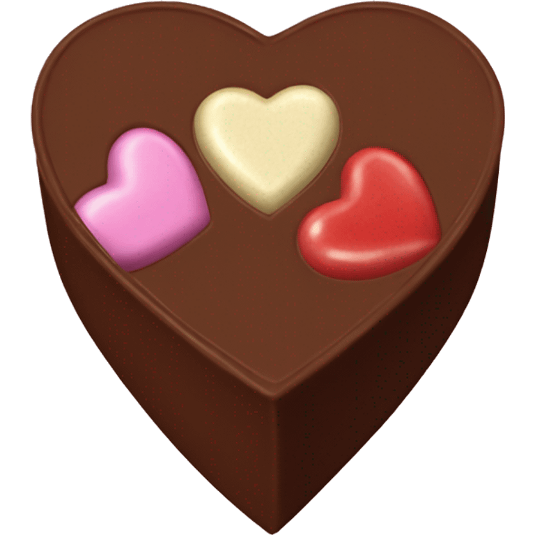 Heart shaped chocolate box emoji