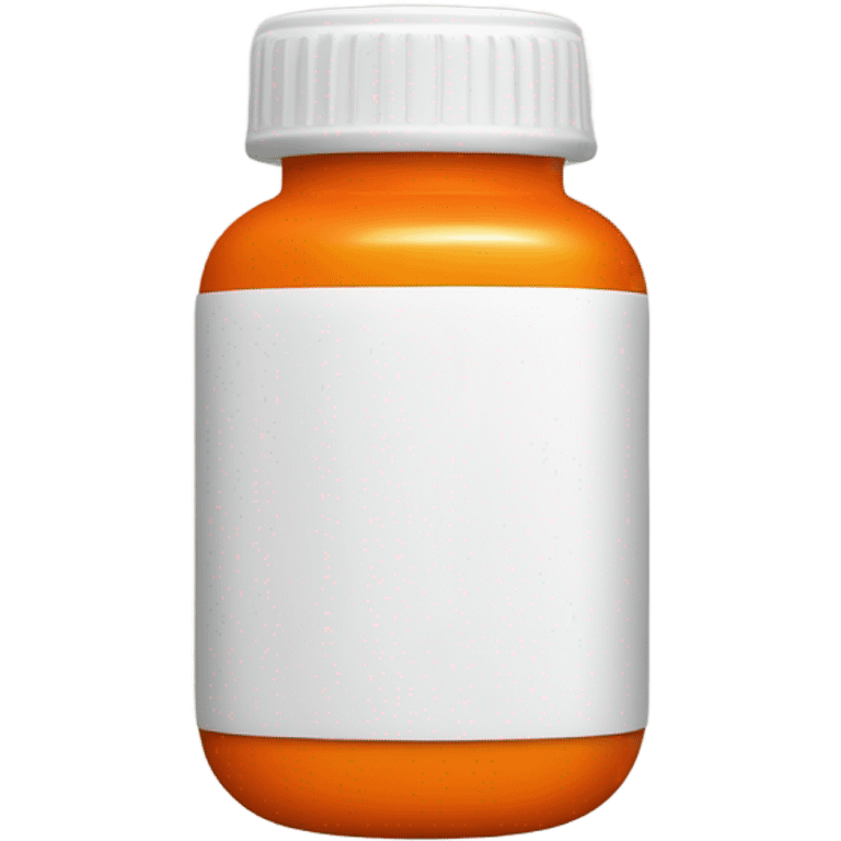 Orange pill bottle  emoji