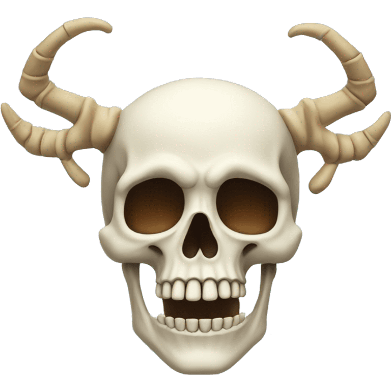 Skeleton with horns emoji