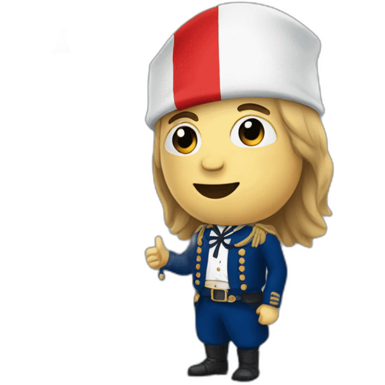 French man with French flag emoji