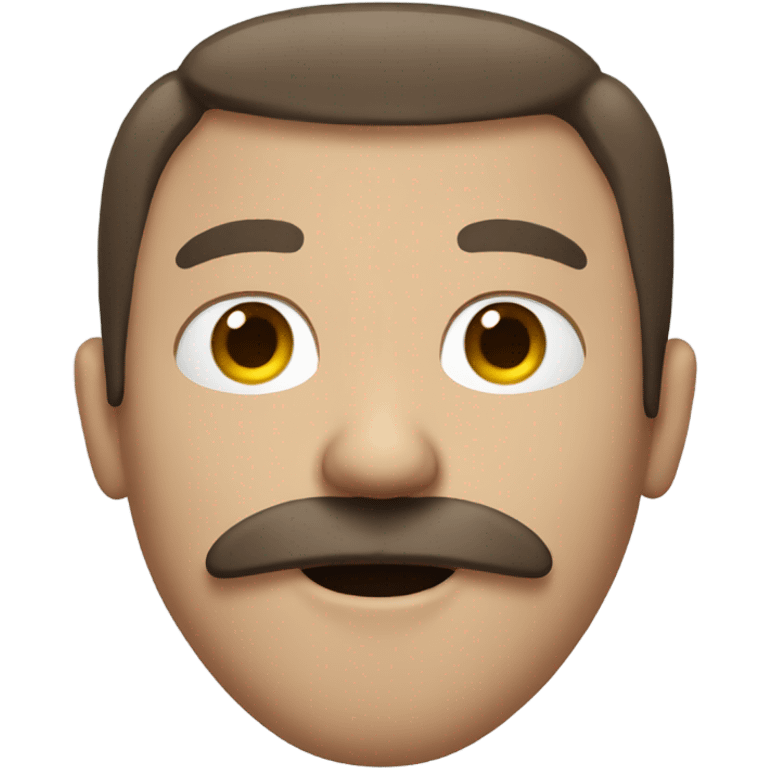 super sick man with brown hair and mustache  emoji