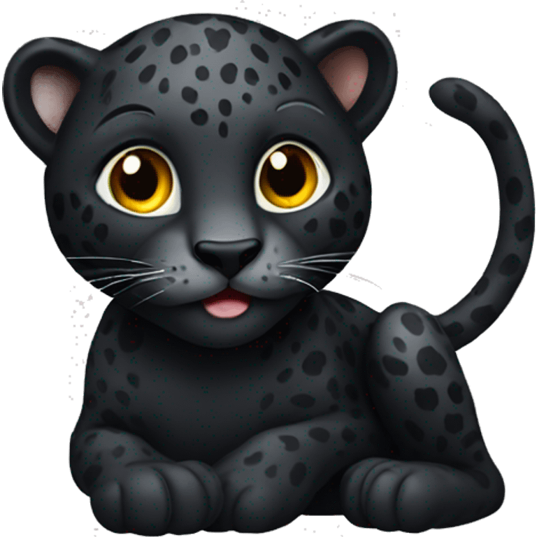 black leopard emoji