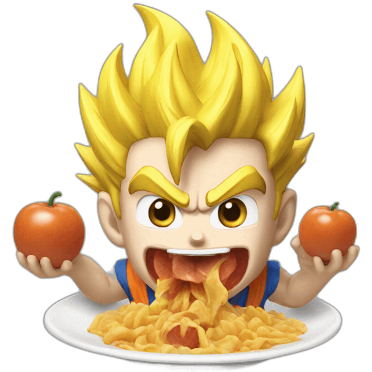 goku base form eating emoji