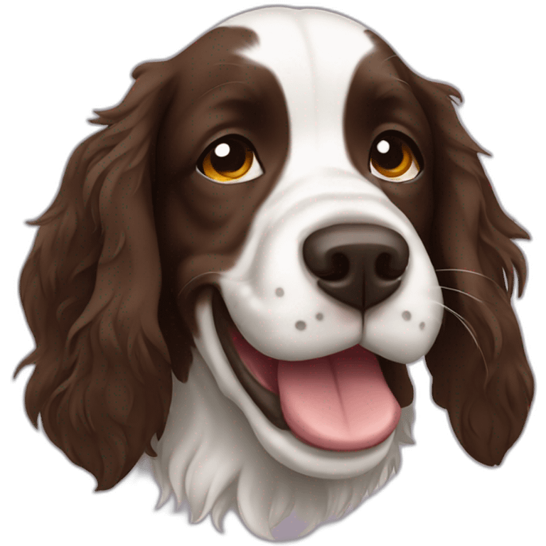 Springer spaniel crying emoji