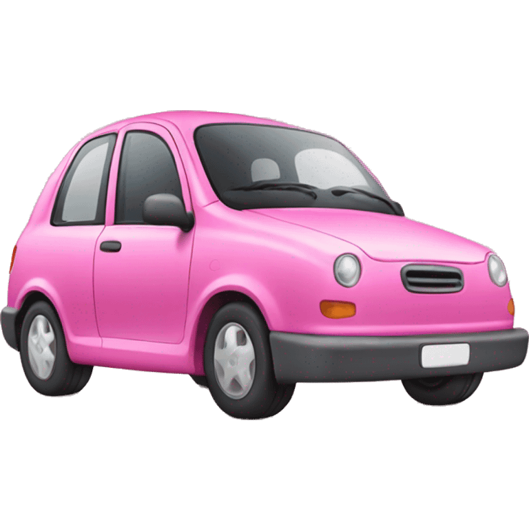 pink car emoji