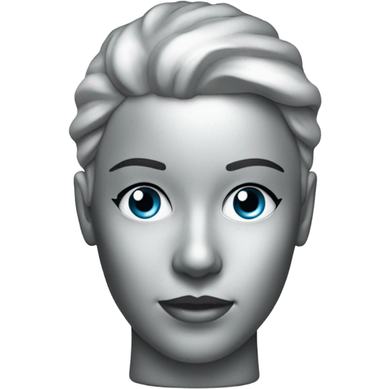 Silver mannequin head emoji