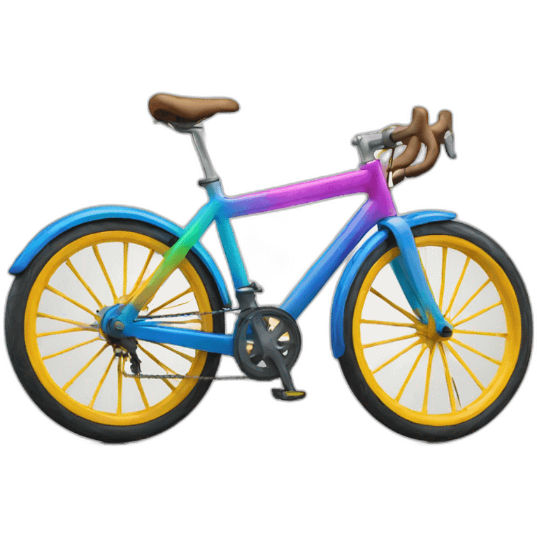 fun colorful bike emoji