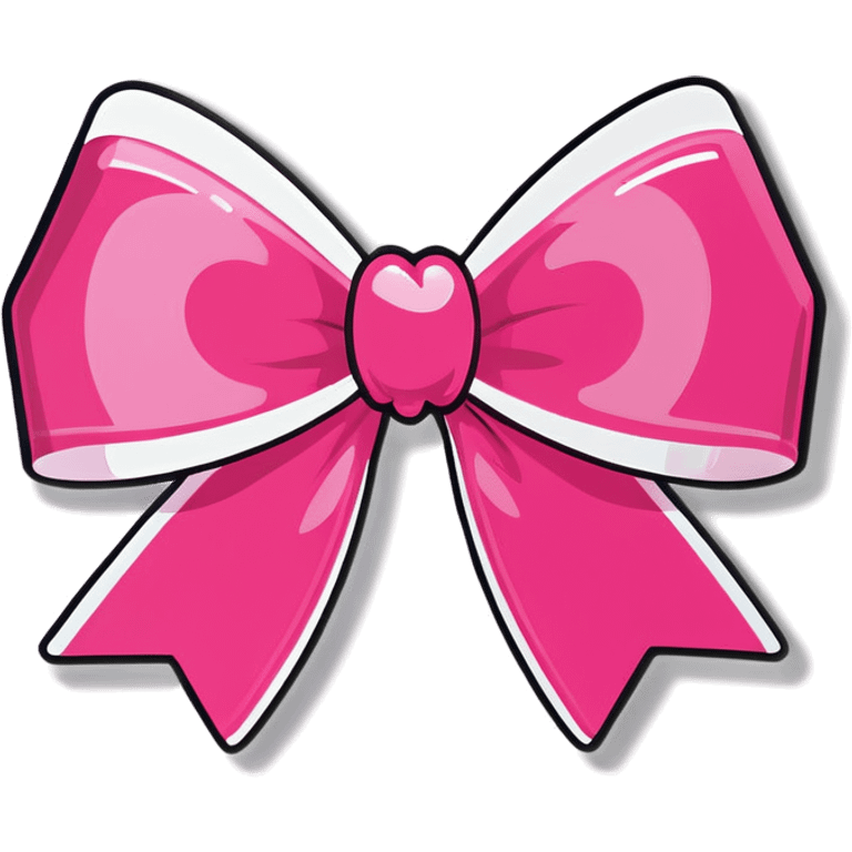 Pink bow emoji