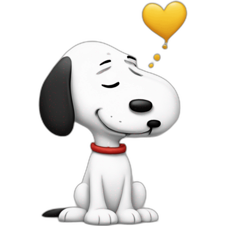 Snoopy triste emoji