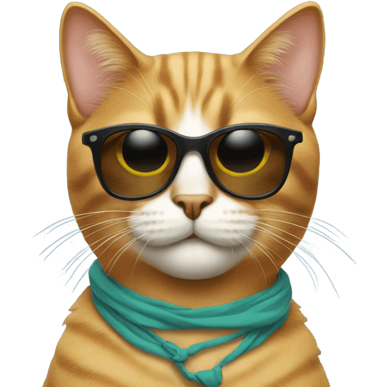 Cat with sunglasses emoji