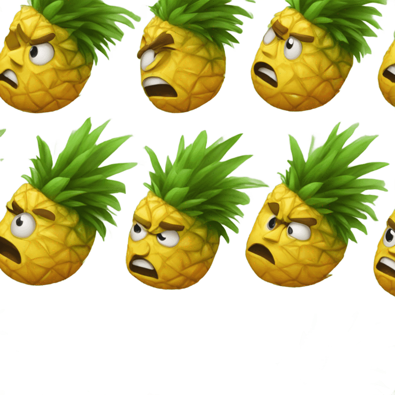 Angry pineapple  emoji