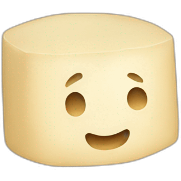 round tofu with a grid pattern on top emoji