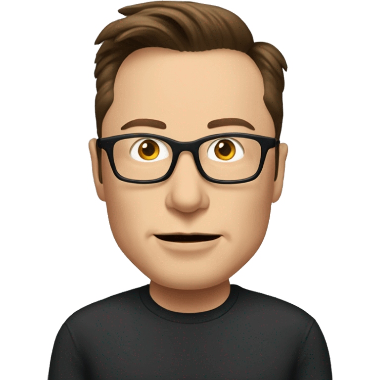 elon musk with glasses emoji