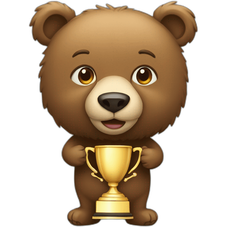 bear with trophy emoji