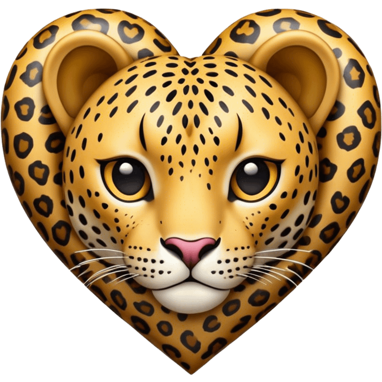 corazón de leopardo emoji