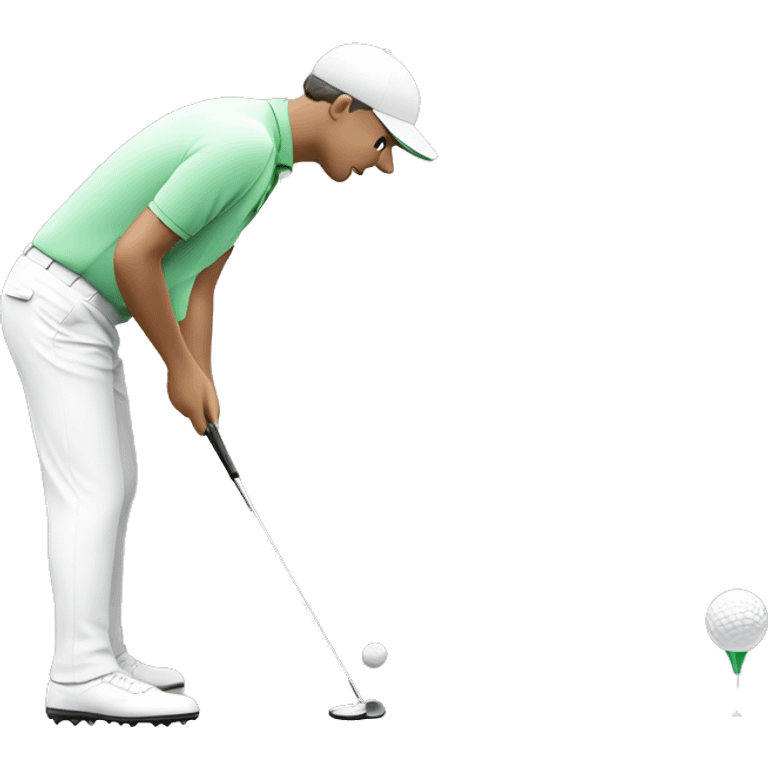 Golfer putting  emoji